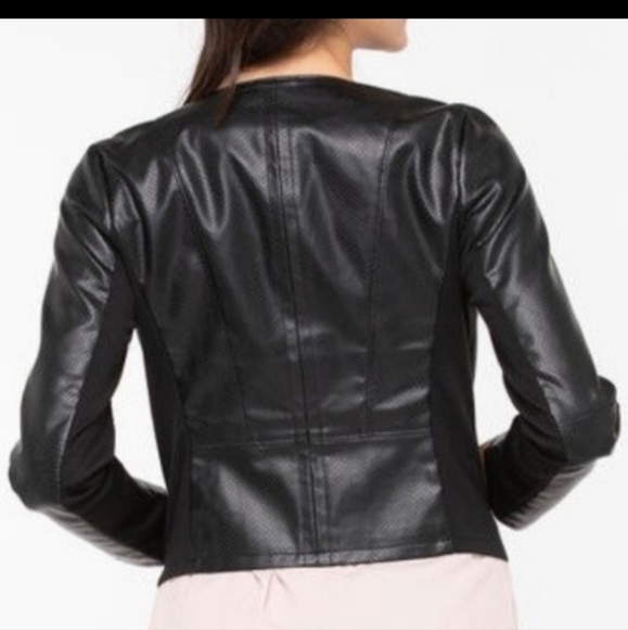 Faux LEATHER S BLAZER - Picture 3 of 3